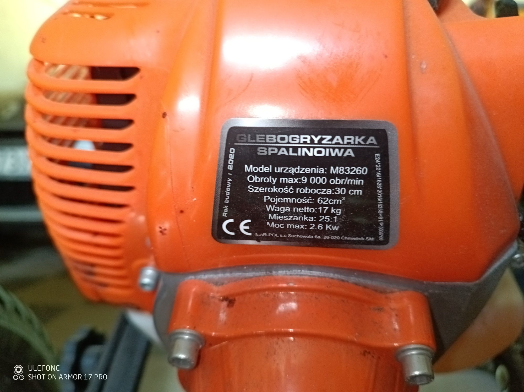 Glebogryzarka spalinowa Demon.
