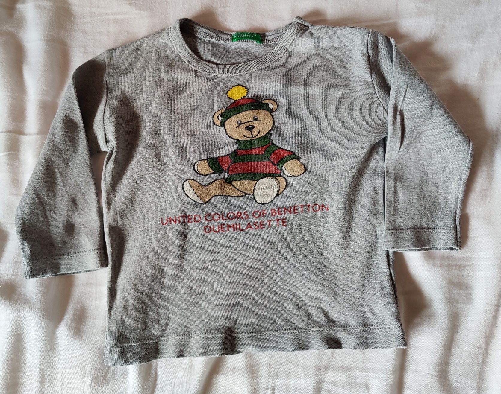 Bluza niemowlęca bluzka united colors of Benetton r 80 szara