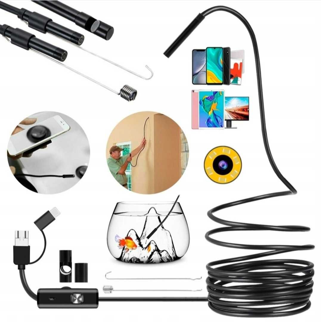 Endoskop kamera Inspecyjna android usb-c 3,5m led