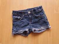 H&m krótkie spodenki jeansowe rozm.116