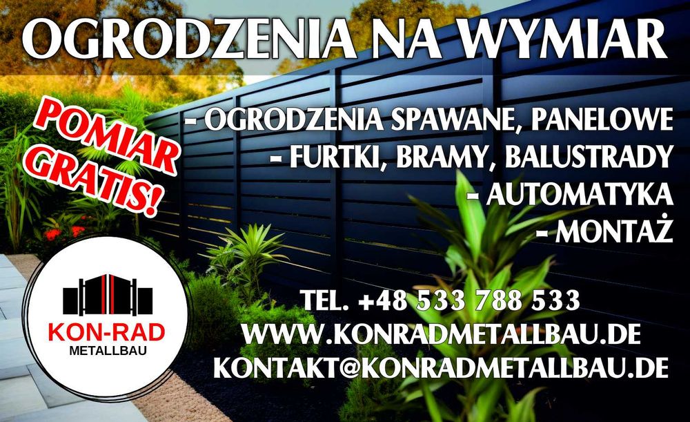 nowoczesne OGRODZENIE na miarę + MONTAŻ + szybki termin + SUPER CENA !