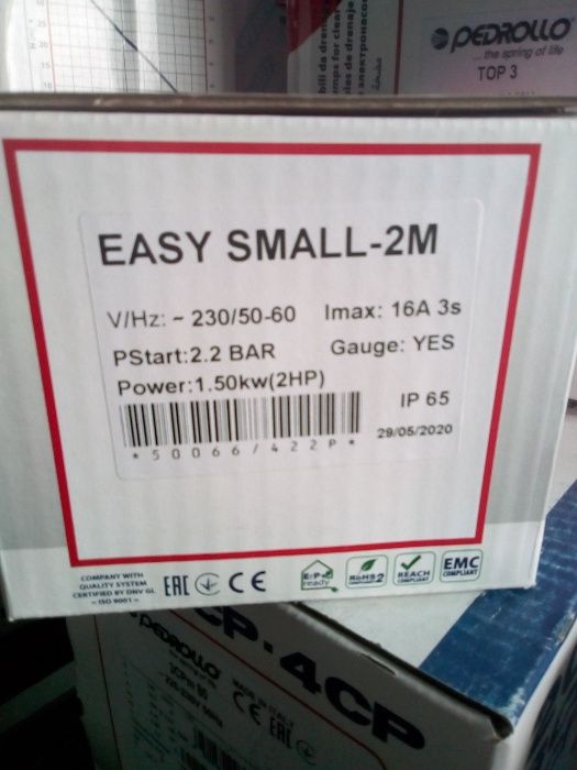 Контролер тиску електронний PEDROLLO EASY SMALL-2m Італія