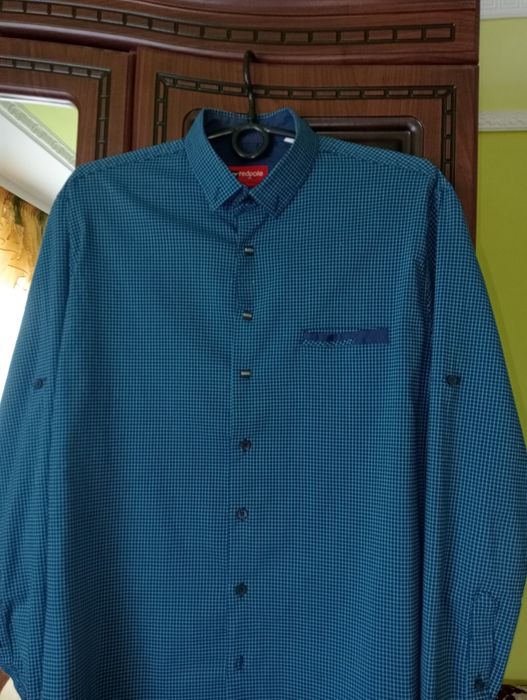 Синя сорочка slim fit