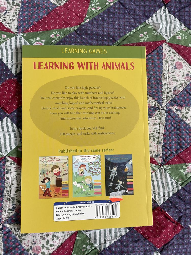 Learning with animals - kolorowanki i zadania po angielsku