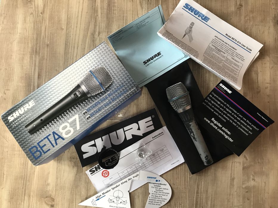 Мікрофон Shure beta 87a,конденсаторний.