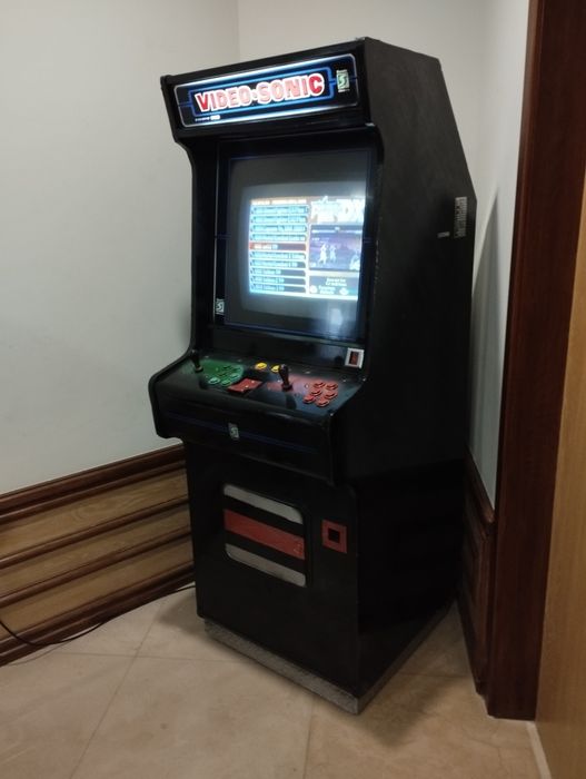 Máquina de Video Arcade Multijogos Vintage SONIC, Retro.