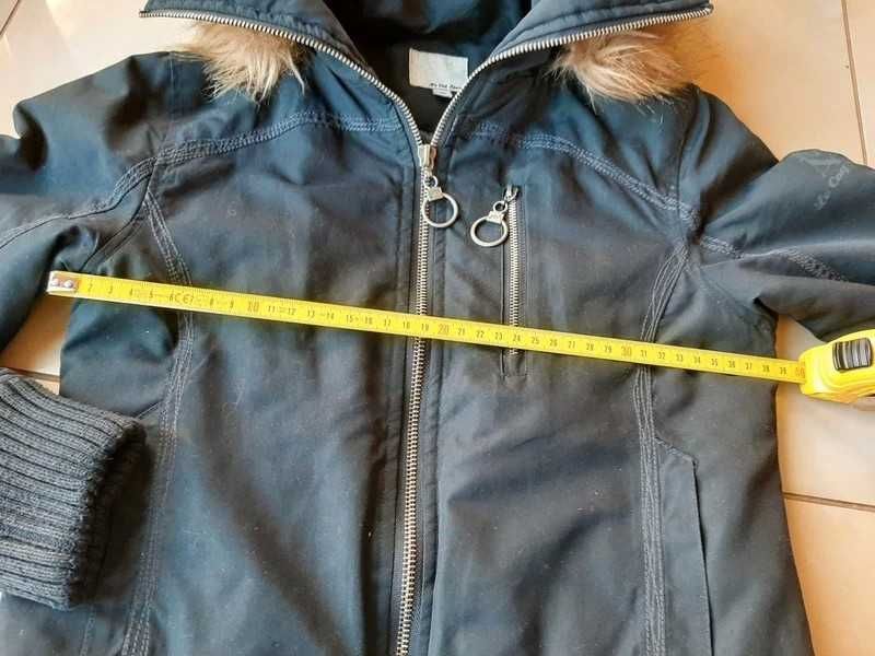 Zimowa Kurtka z kapturem oryginalna Le Coq Sportif XS