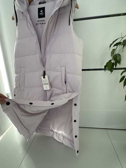 Nowa liliowa kamizelka puchowa Finskiej marki Halti S