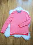 Sweter, Ted Baker, L, pomarańczowy, biały, 100% bawełna
