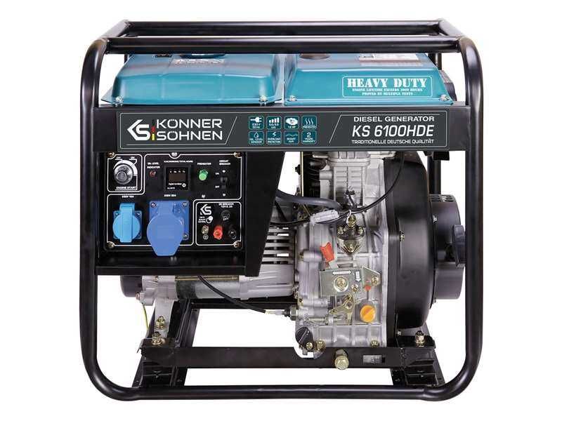 Agregat prądotwórczy KÖNNER & SÖHNEN KS-6100HDE DIESEL AVR 230V 5,5 kW