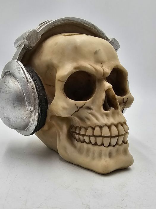 Skarbonka Czacha Czaszka ze Słuchawkami