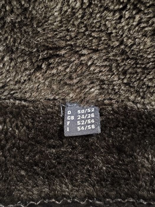 Tcm 52 р. куртка авіатор зимова коричнева шкіряна замша чоловіча пілот