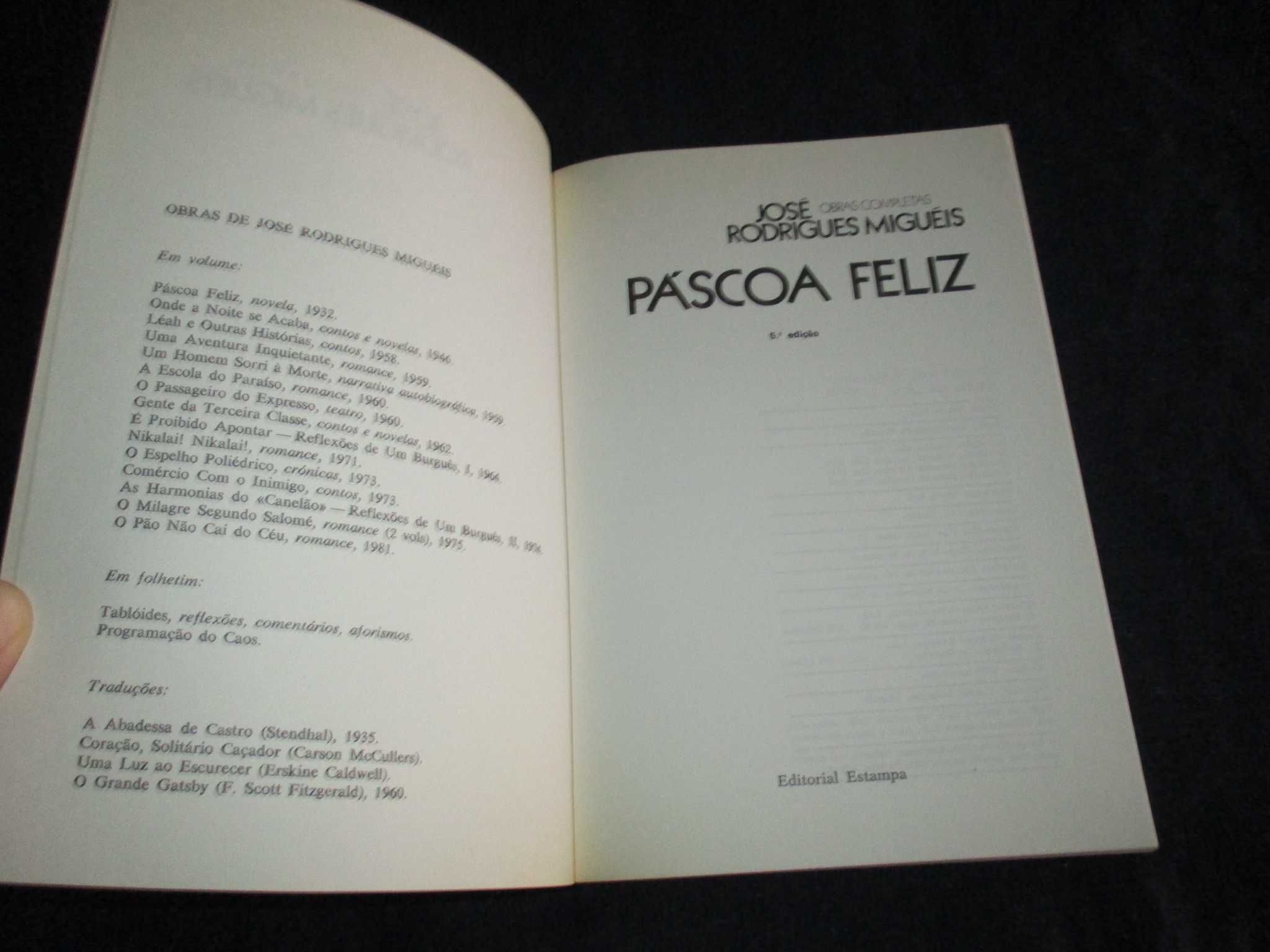 Livro Páscoa Feliz José Rodrigues Miguéis