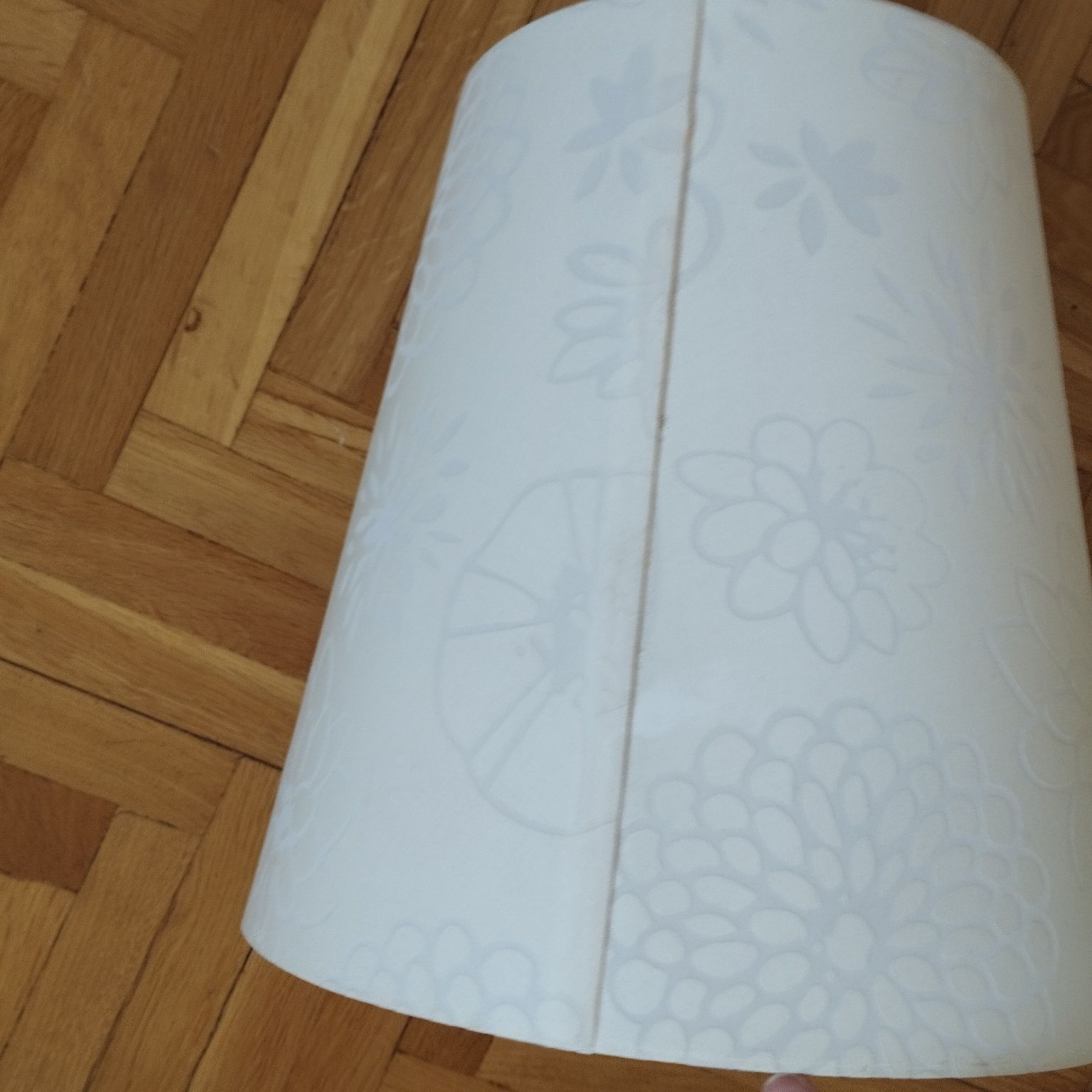Abażur biały Ikea, klosz do lampy sufitowej , bądź stojacej