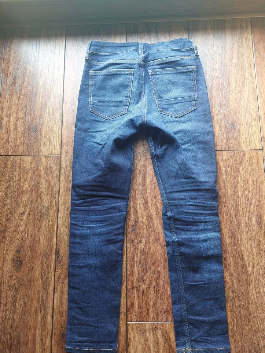 Spodnie jeans dziecięce 134-146, 2 pary + gratis