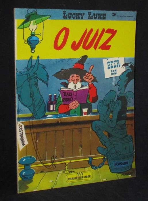Livro O Juiz Lucky Luke Meribérica Liber 1987