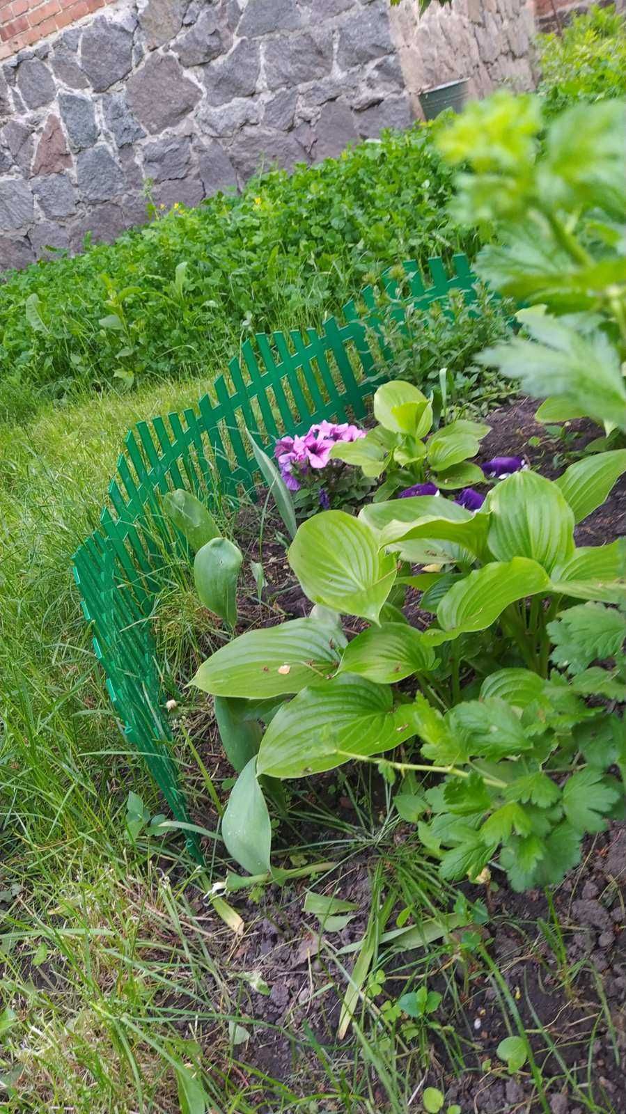 Забор для газона пластиковый (Заборчик декоративный садовый)