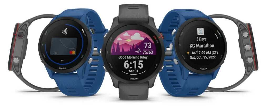 Zegarek sportowy Garmin Forerunner 255 Niebieski
