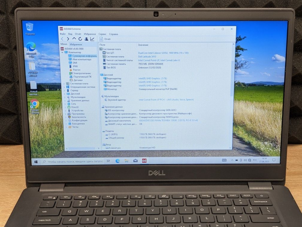 Ноутбук Dell 3410 14.1 8/128ssd 2022года