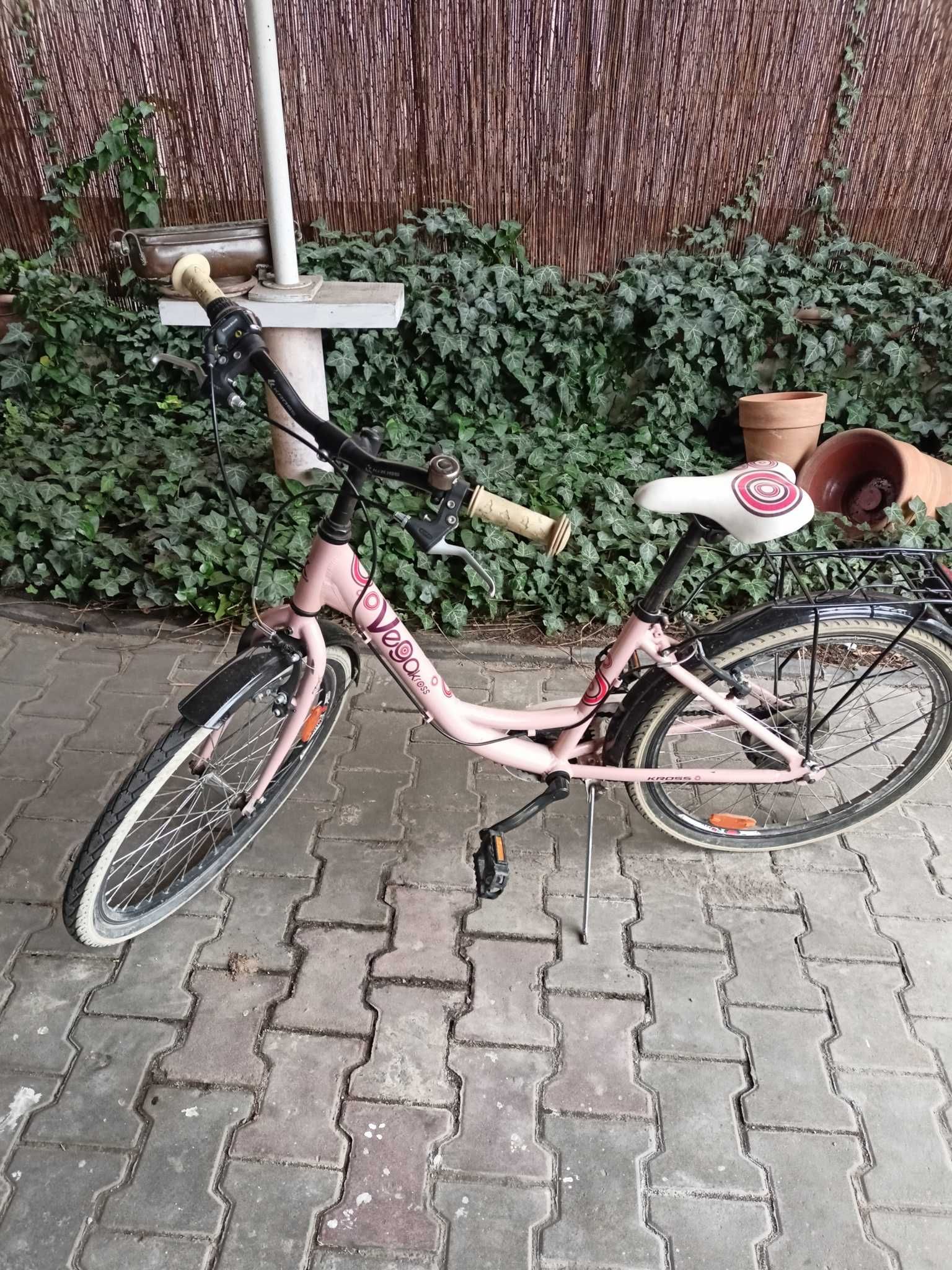 rower damka 24" kross dla dziewczynki