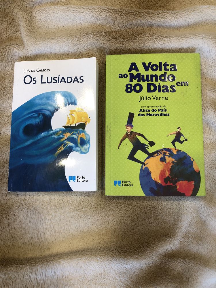Livros lusiadas e 80 dias