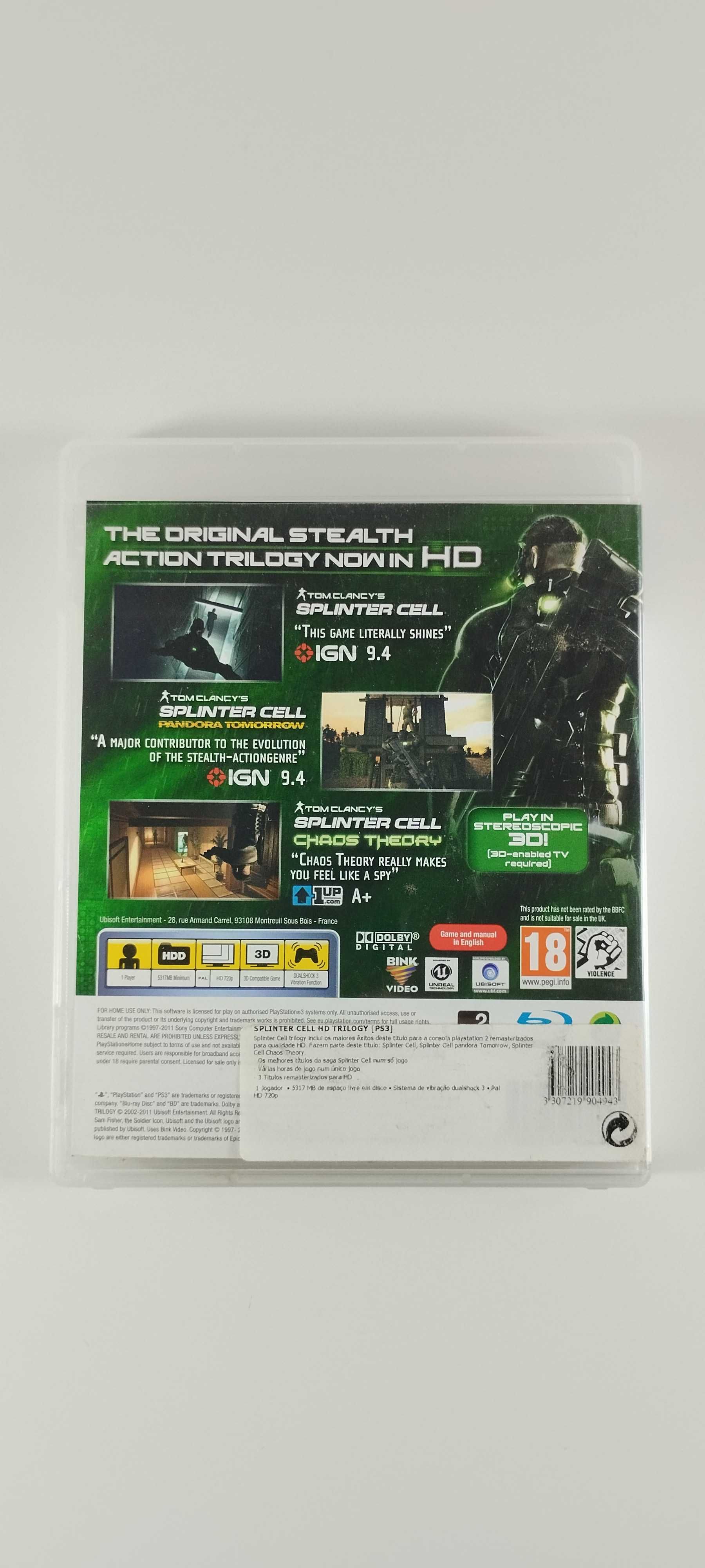 Tom Clancy's Splinter Cell - Trilogy Playstation 3 PS3