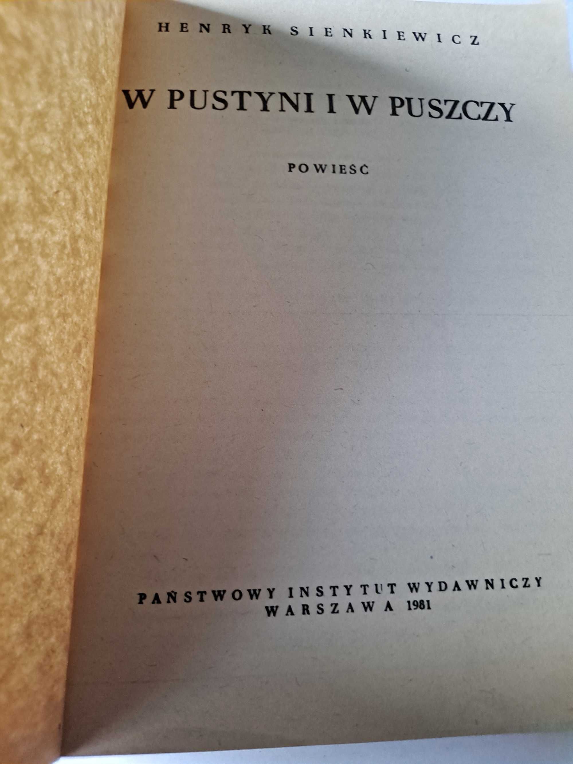 Henryk Sienkiewicz. W pustyni i w puszczy