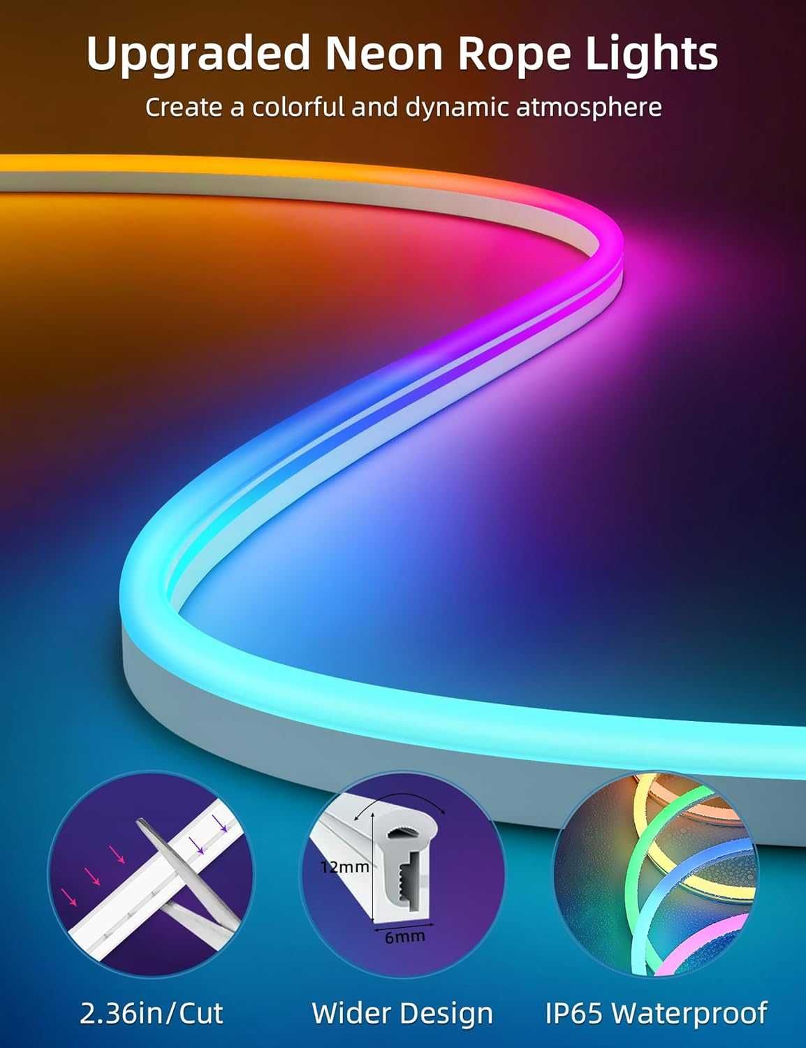 Nowe lampki LED / pasek ledowy / taśma / RGB / Music Sync / 5m !9507!