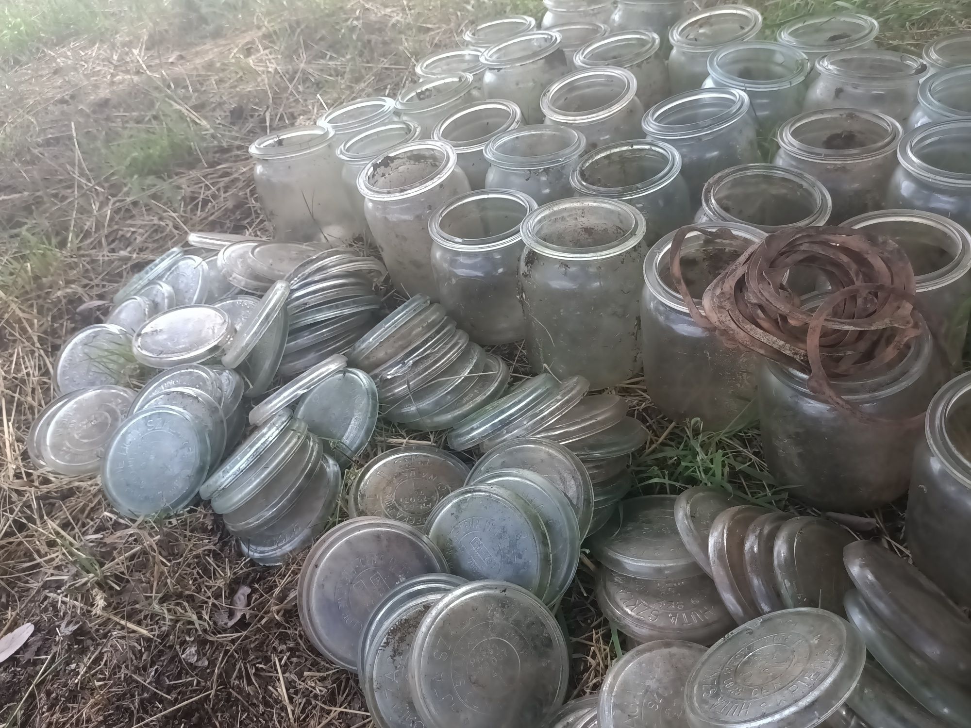 Zestaw słoiki wecki pokrywki gumki spinki duży mega zestaw