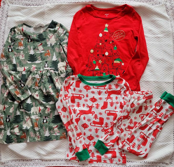 Новорічні речі для дівчинки Новорічна сукня плаття піжама реглан кофта