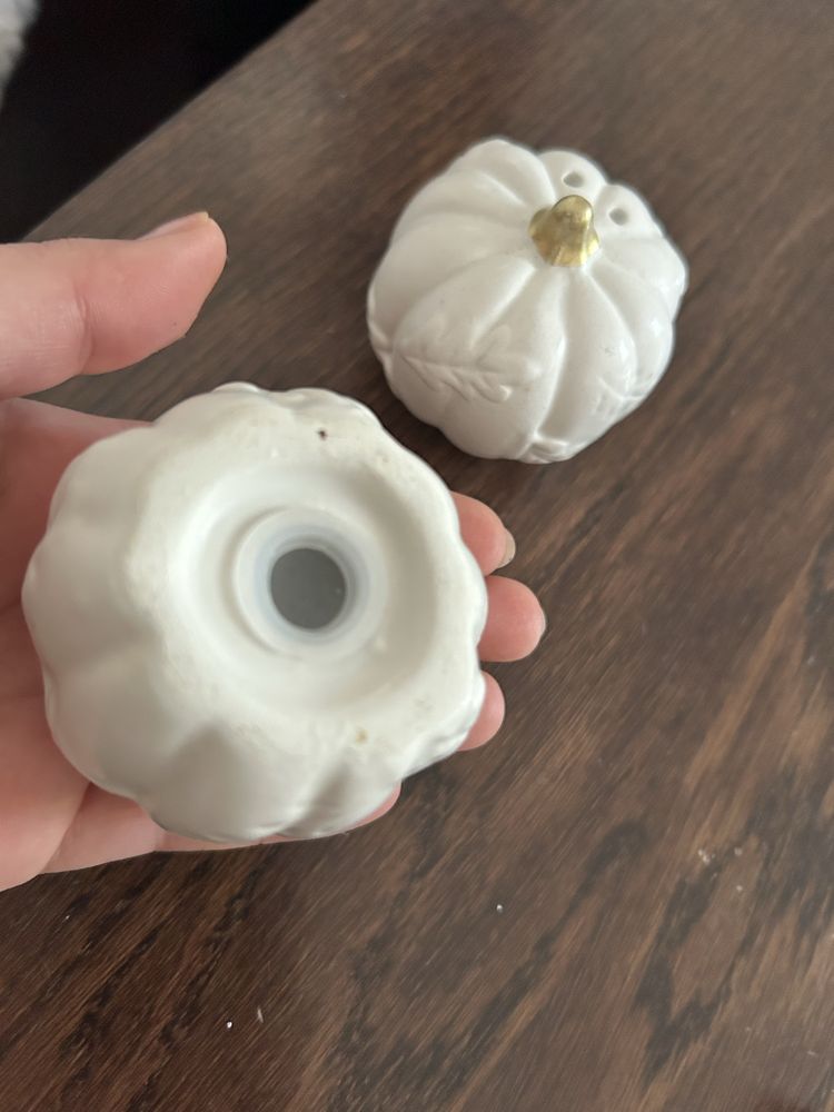 Zestaw solniczka pieprzniczka halloween jesień dynie dynia