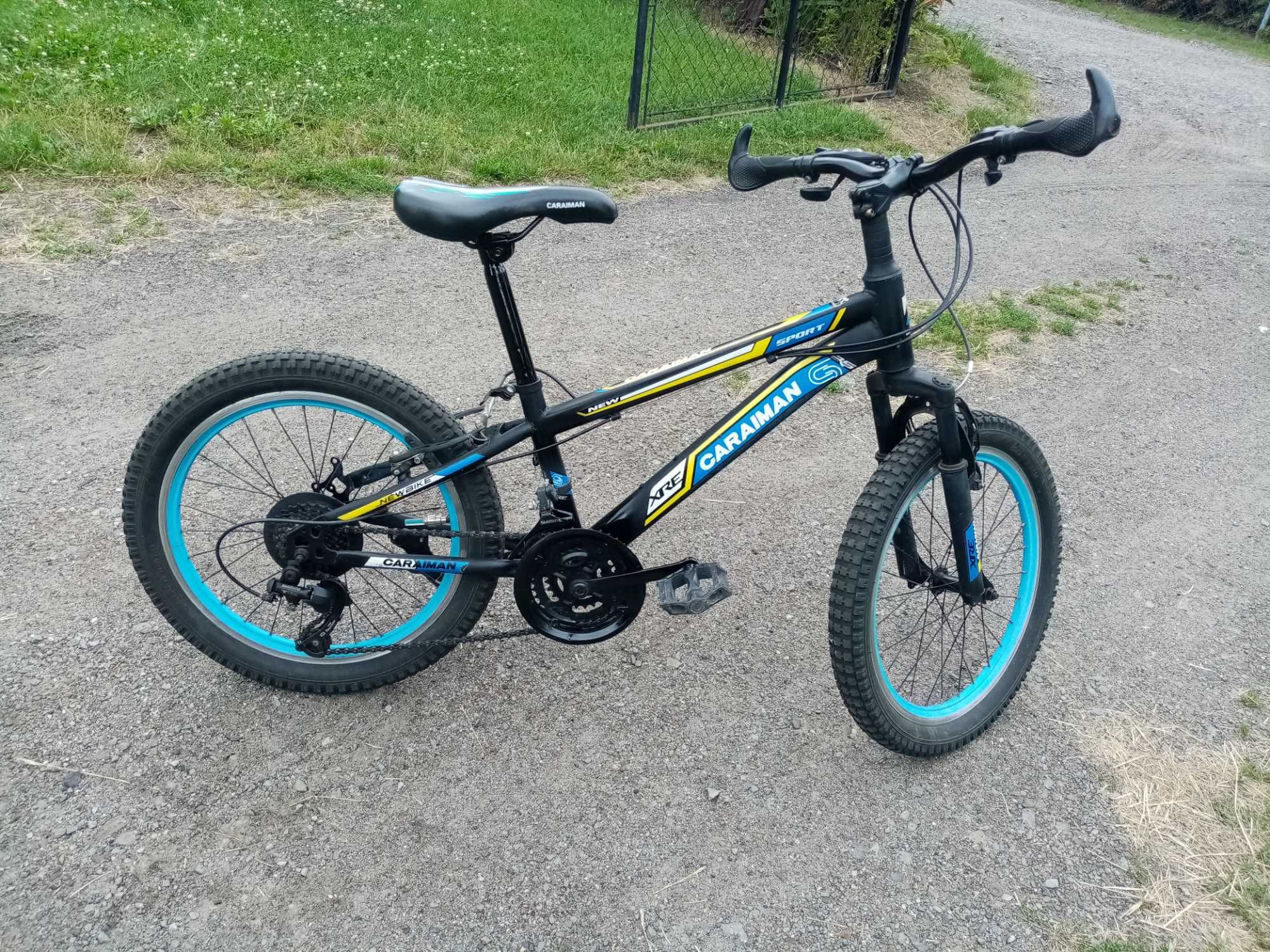 Rower dla chłopca 5-10 lat CARAIMAN 20" przerzutki amortyzator stopka