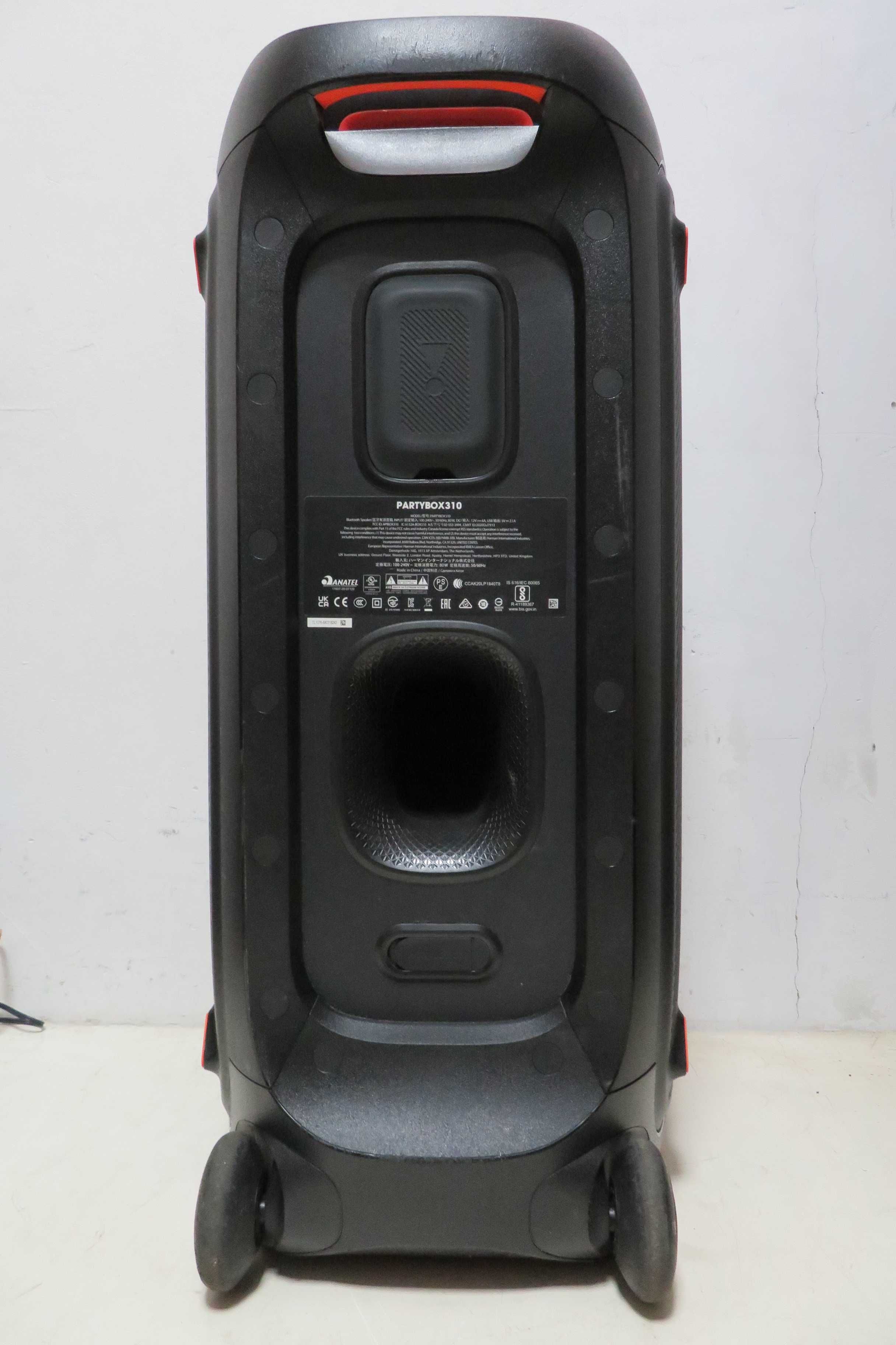 Oryginalny głośnik JBL Partybox 310 czarny 240 W Bluetooth USB