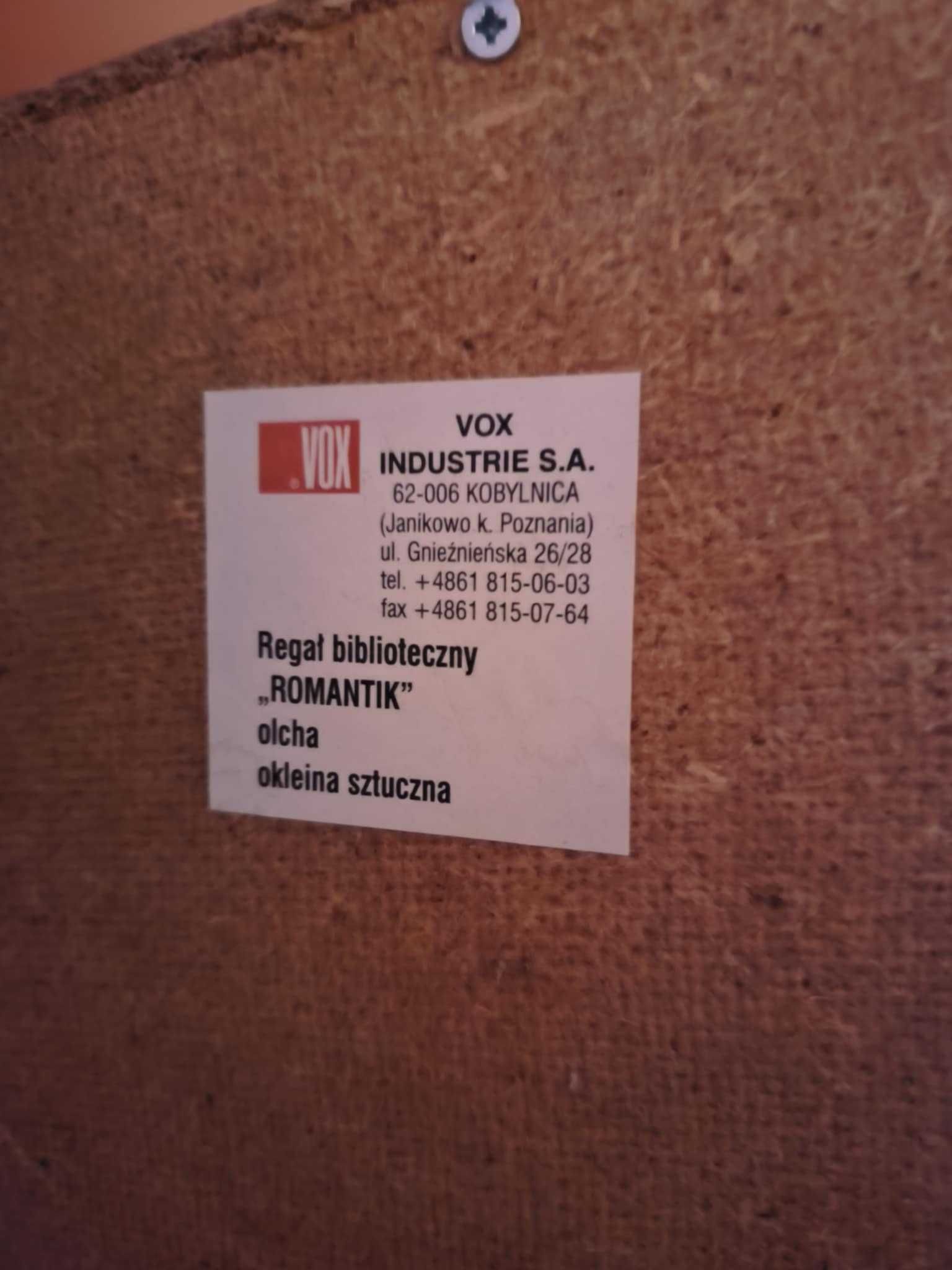 Zestaw mebli VOX Romantic olcha: lozko, biurko, witryna, szafka nocna