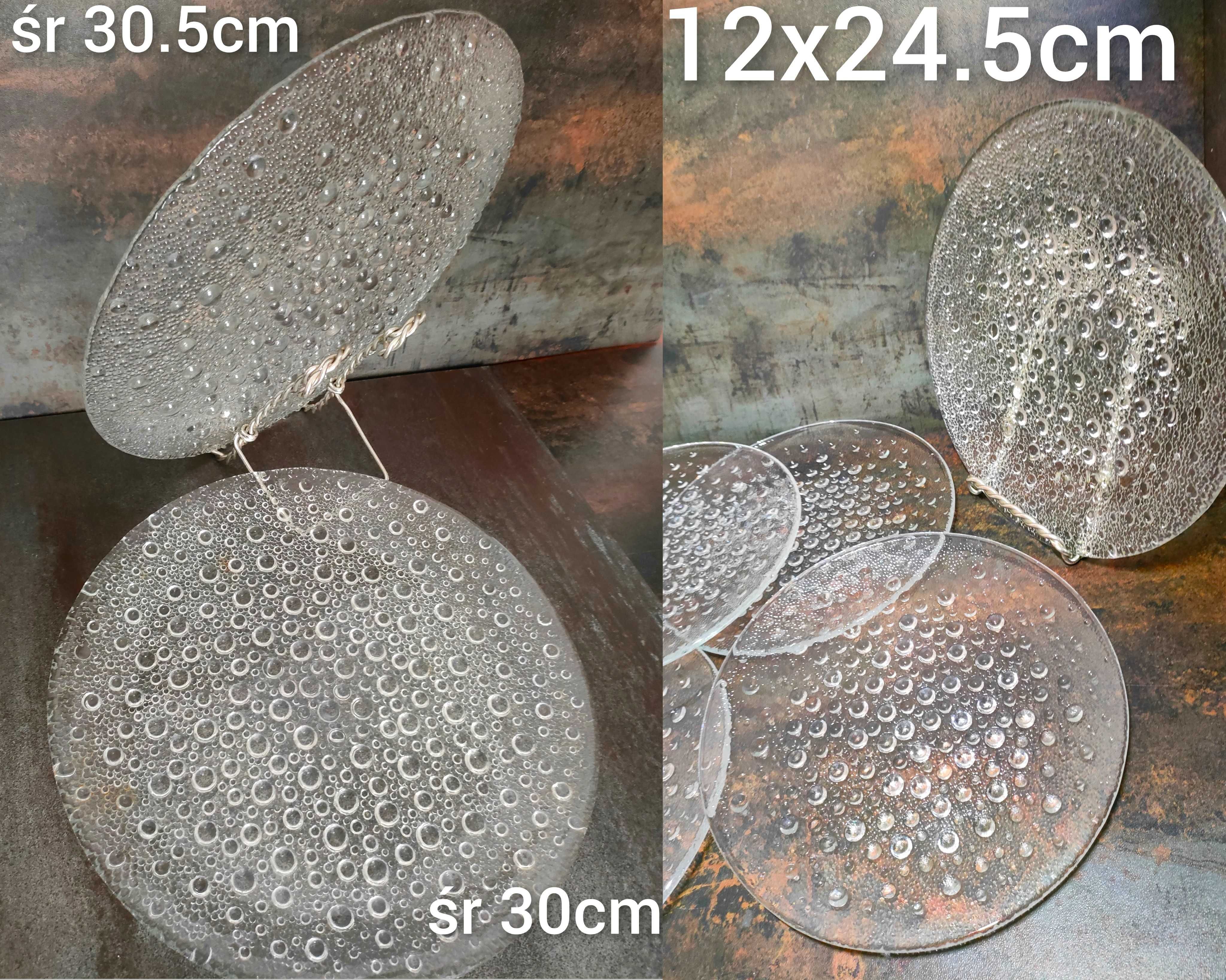 Asteroid Drost, 14 szt, patery 30cm, talerze 24cm, PRL