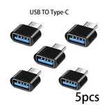 Zestaw 5 adapterów duże USB - USBc