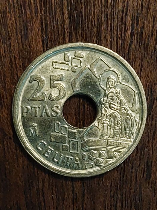 Moeda de 25 Pesetas - Ceuta (Ano de 1998)
