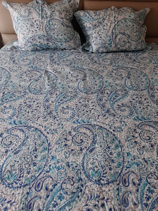 Colcha fresca cama de casal com 2 revestimentos almofada