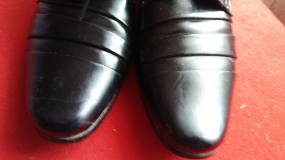 buty wizytowe chłopięce czarne rozmiar 37 jak nowe okazja