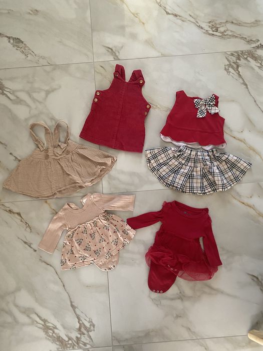 Paka ubrań dla dziewczynki zestaw 6szt