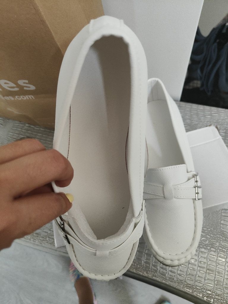 Sapato mocassim Branco