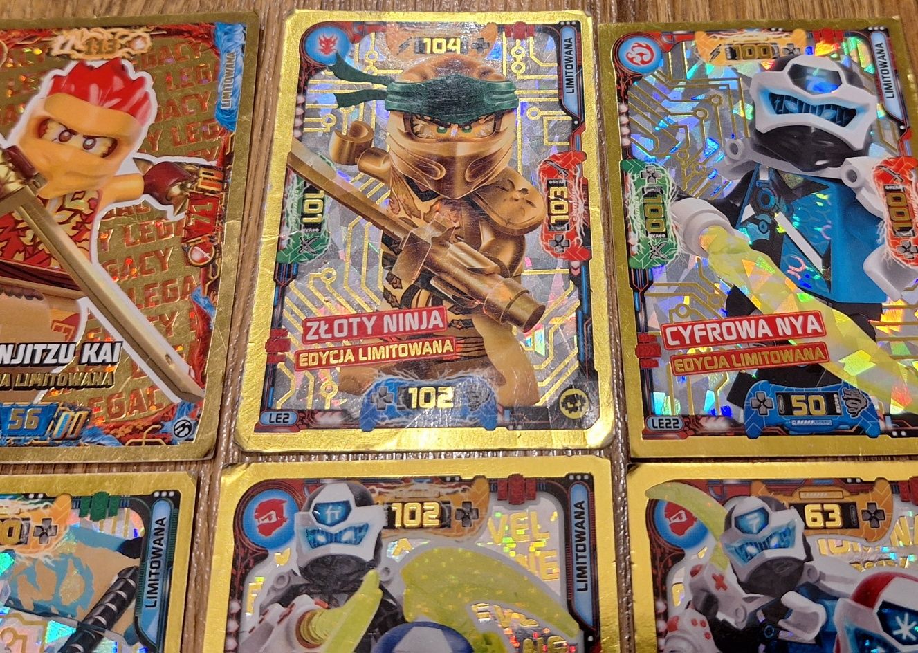40 kart Lego Ninjago TCG używane