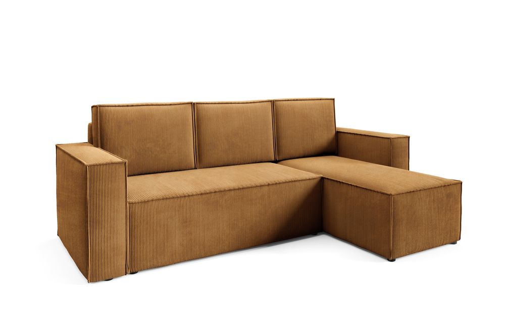 Naroznik z funkcja  spania spania sztruks