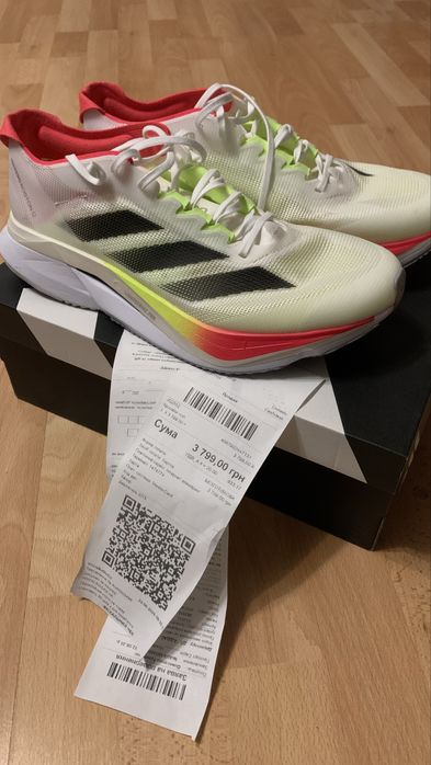 adidas Adizero Boston 12, бігові, 42 розмір (EU), пробіг 15 км