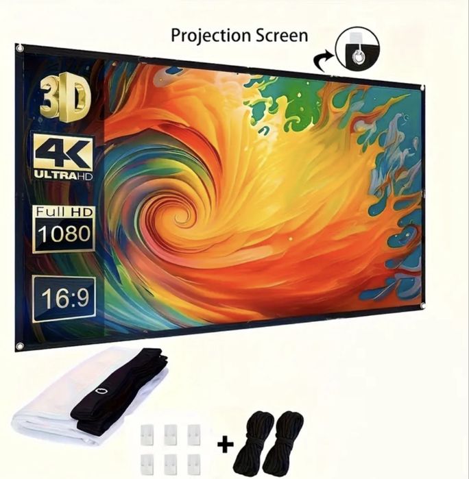 Ekran projekcyjny ścienny 60 cali 16:9