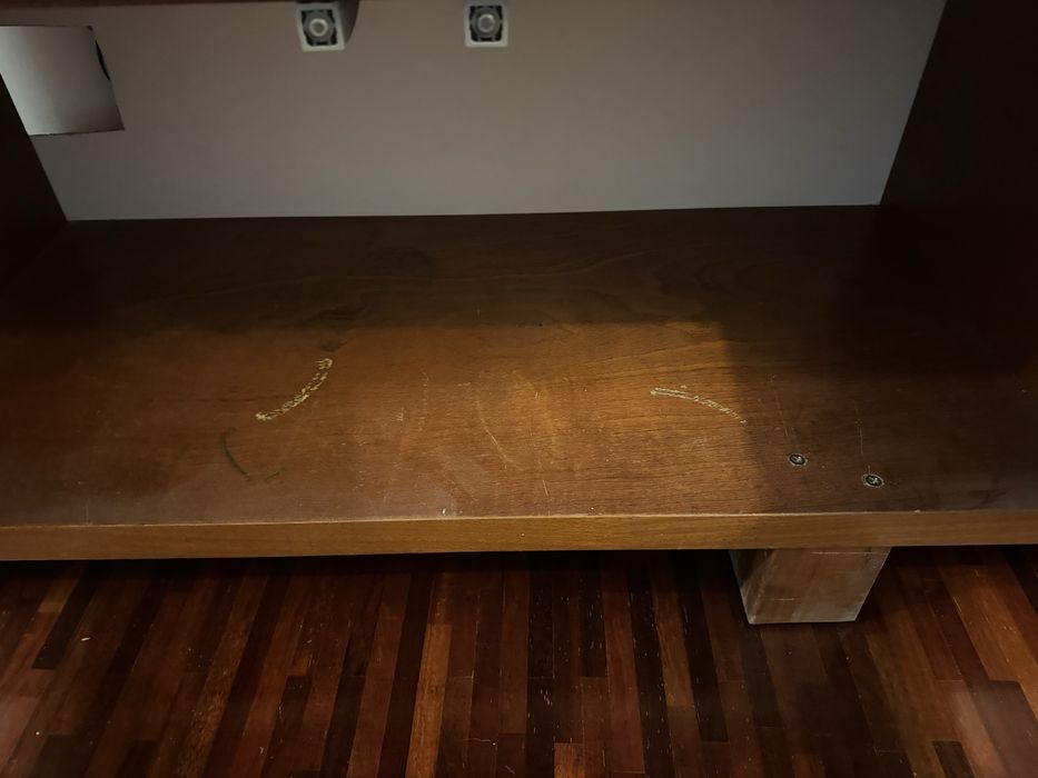 Duża Komoda merbau naturalne drewno brązowa