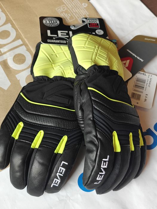 Nowe rękawice narciarskie Level USA 4000 M L 8.5 9 skórzane jak reusch