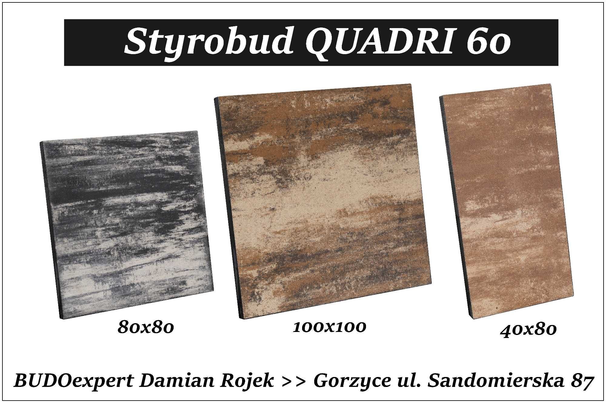 Płyta betonowa na TARAS Styrobud QUADRI 80x40 grubość 6 cm