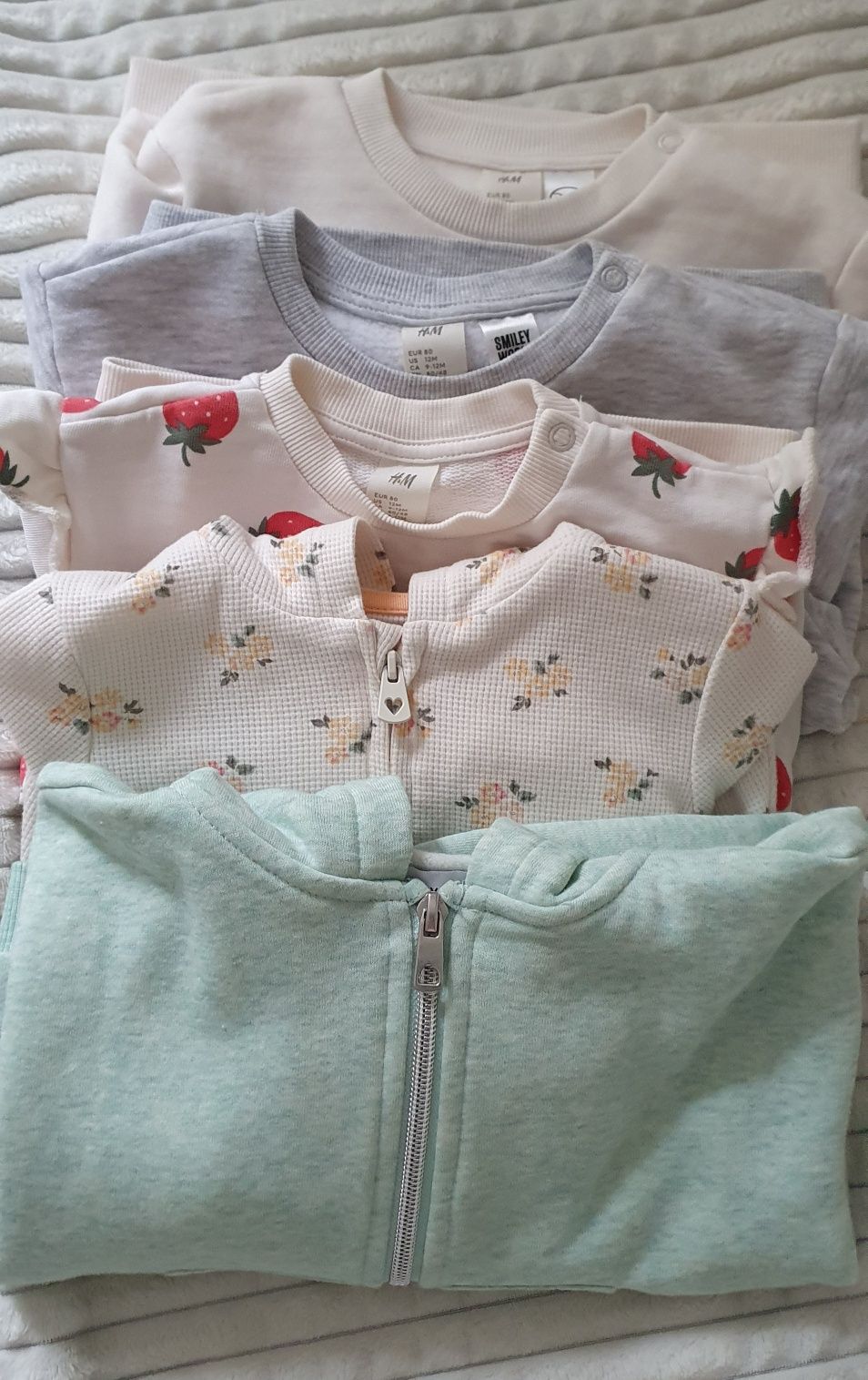 Bluzy komplet 5 sztuk r 80