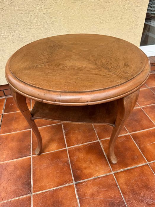 ława artdeco prl stolik kawowy patyczak stół vintage okrągły ludwik